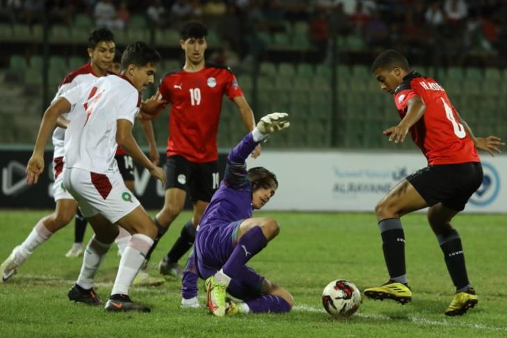 جانب من لقاء مصر والمغرب